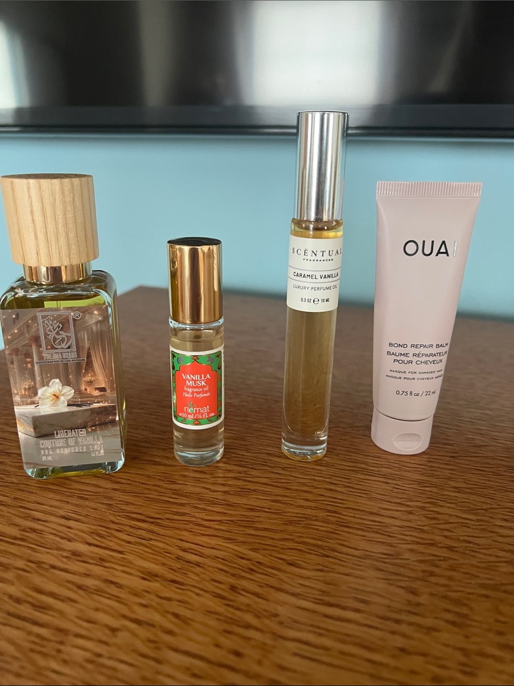 Dua Liberated couture of vanilla,Nemat Vanilla Musk,Scentual caramel vanilla
